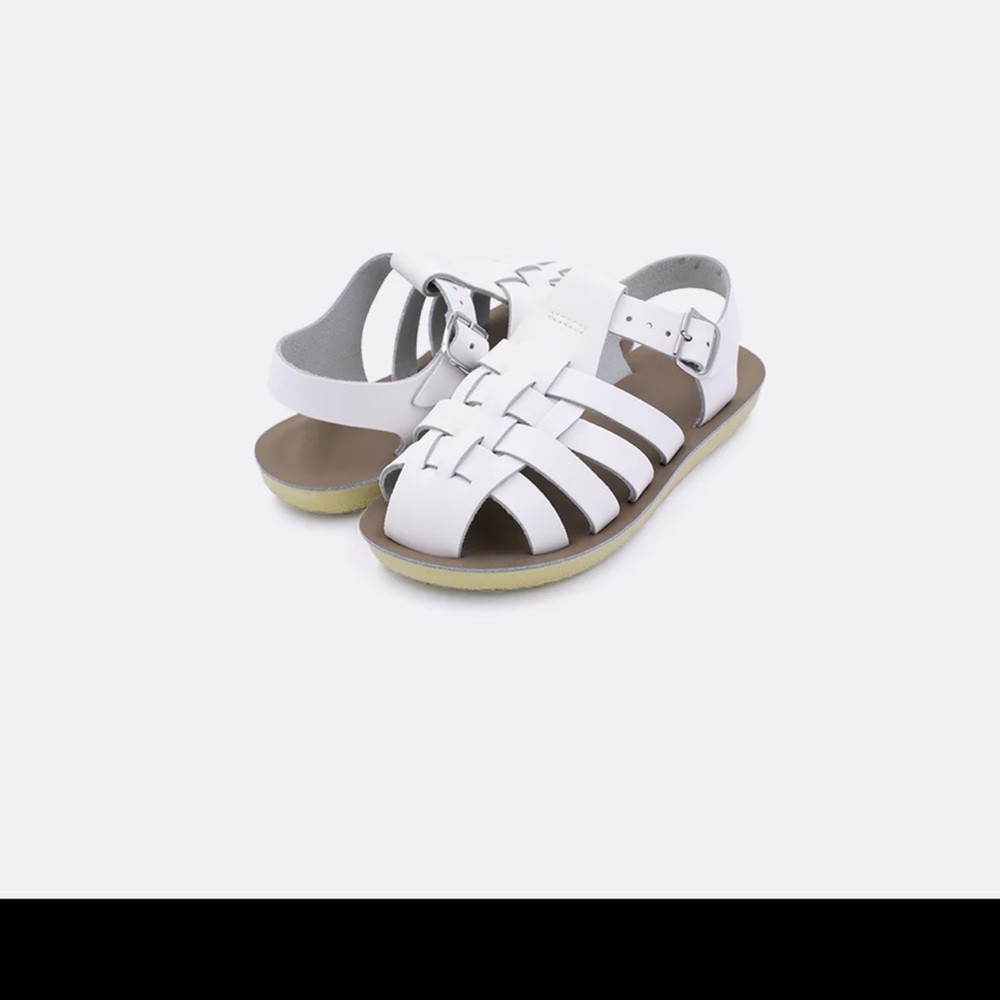 Sun-San Sailor Salt Water Kids White Sandals